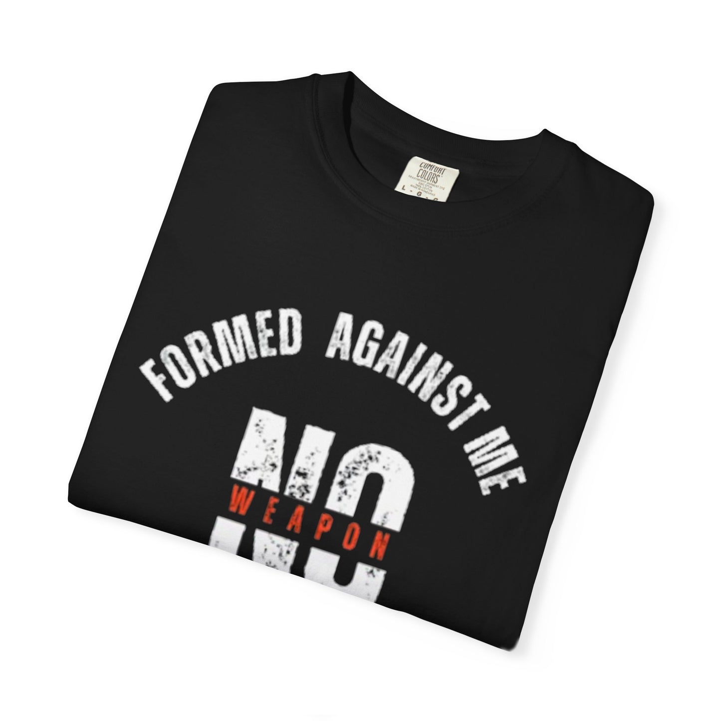 Unisex Motivational T-Shirt - 'No Weapon Formed Against Me Shall Prosper'